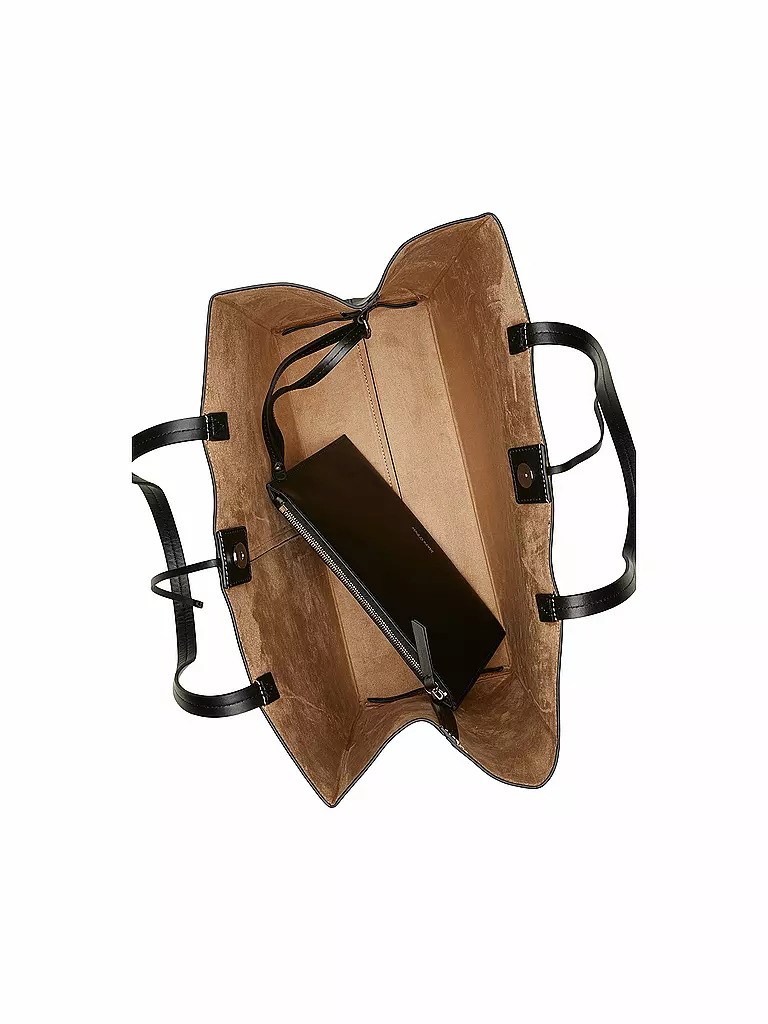 MARC O'POLO | Ledertasche - Shopper Large | Nero