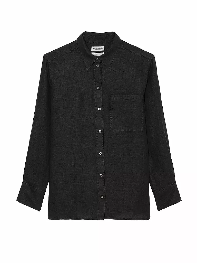 MARC O'POLO | Leinenbluse  | Nero