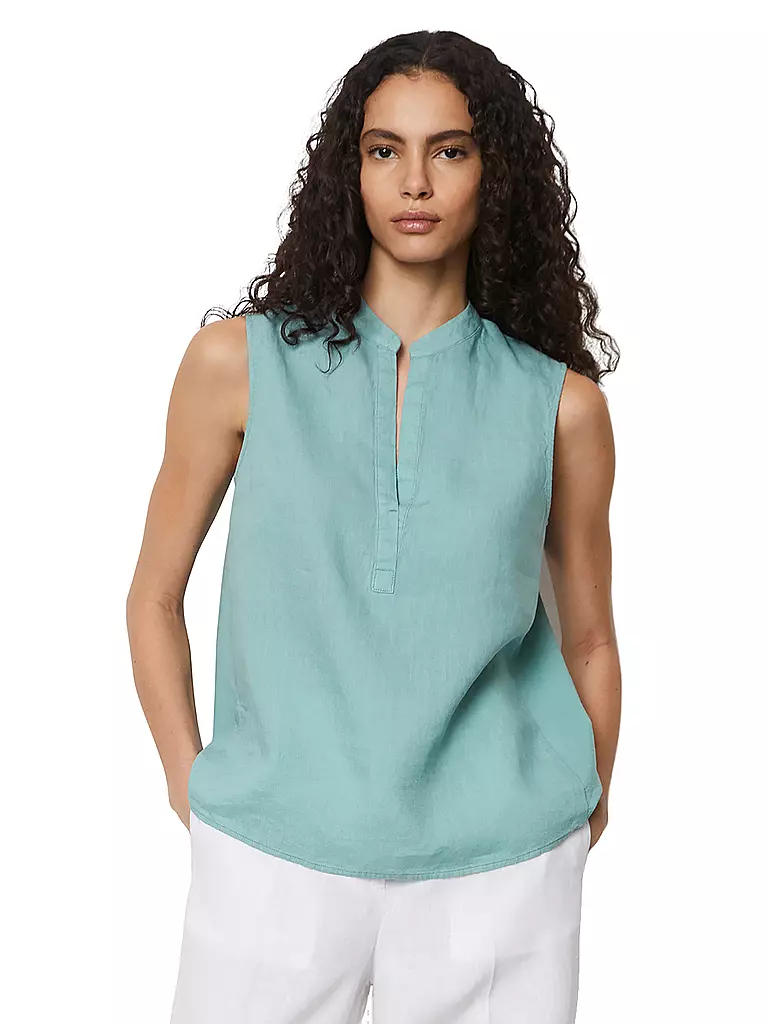 MARC O'POLO | Leinenbluse  | Blu chiaro