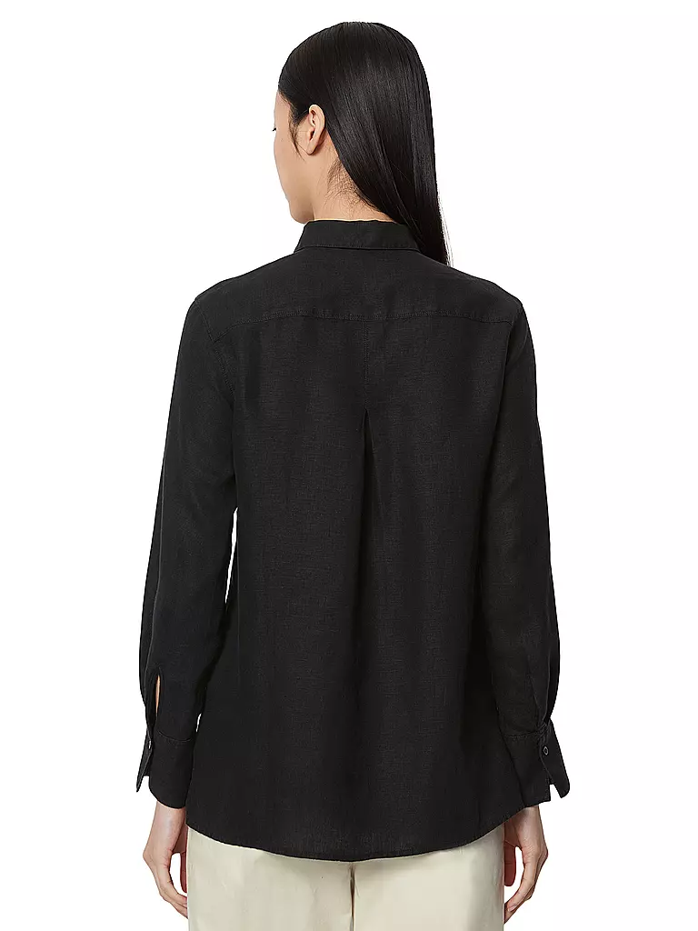 MARC O'POLO | Leinenbluse  | Nero