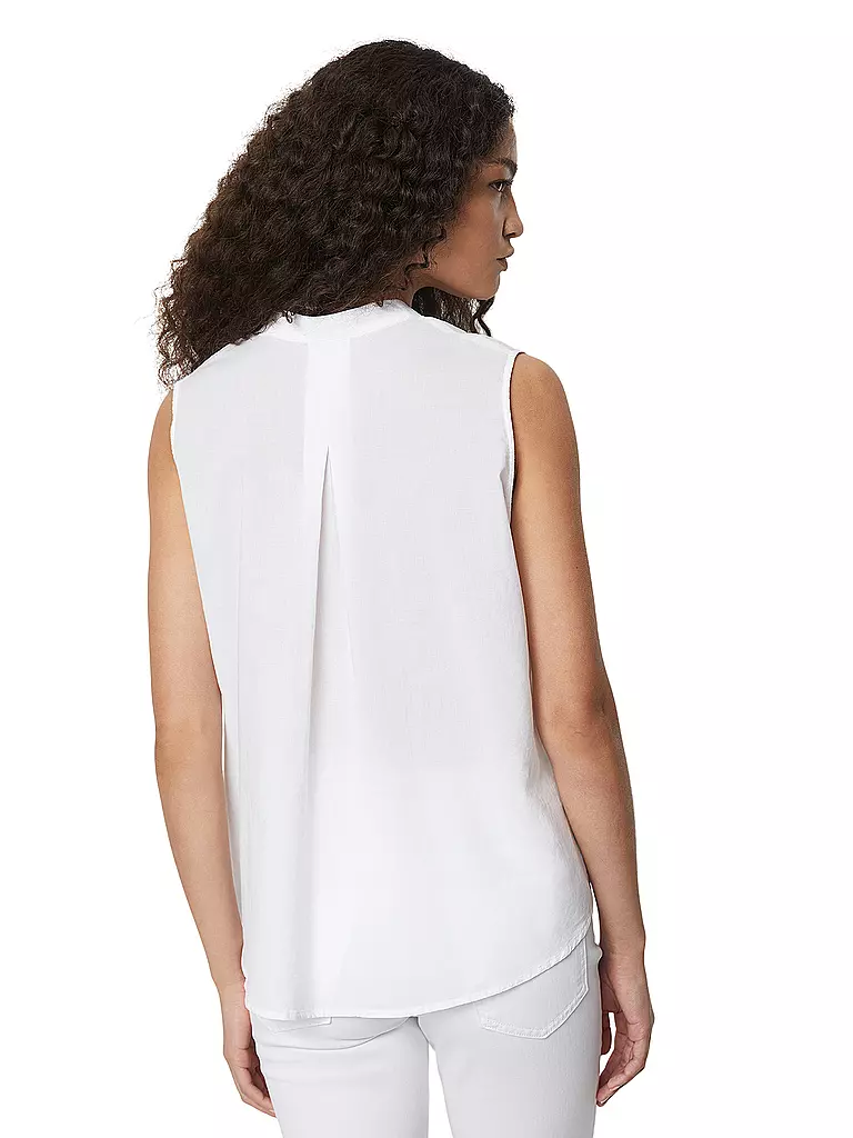MARC O'POLO | Leinenbluse  | Bianco