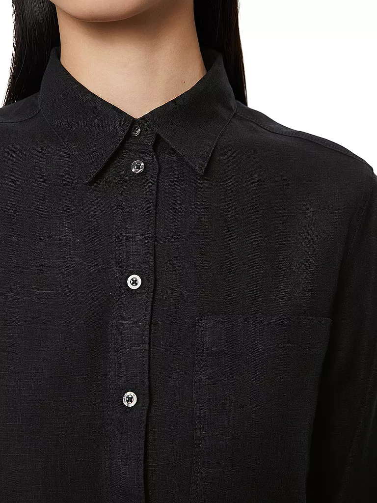MARC O'POLO | Leinenbluse  | Nero