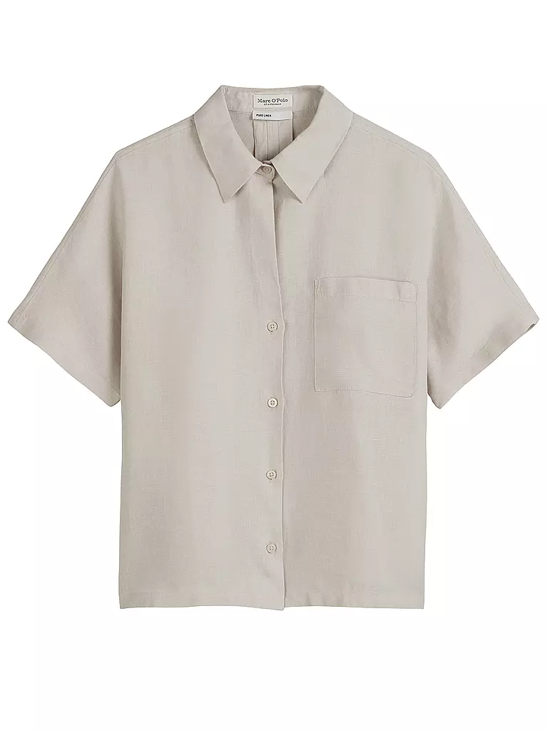 MARC O'POLO | Leinenbluse | Grigio chiaro