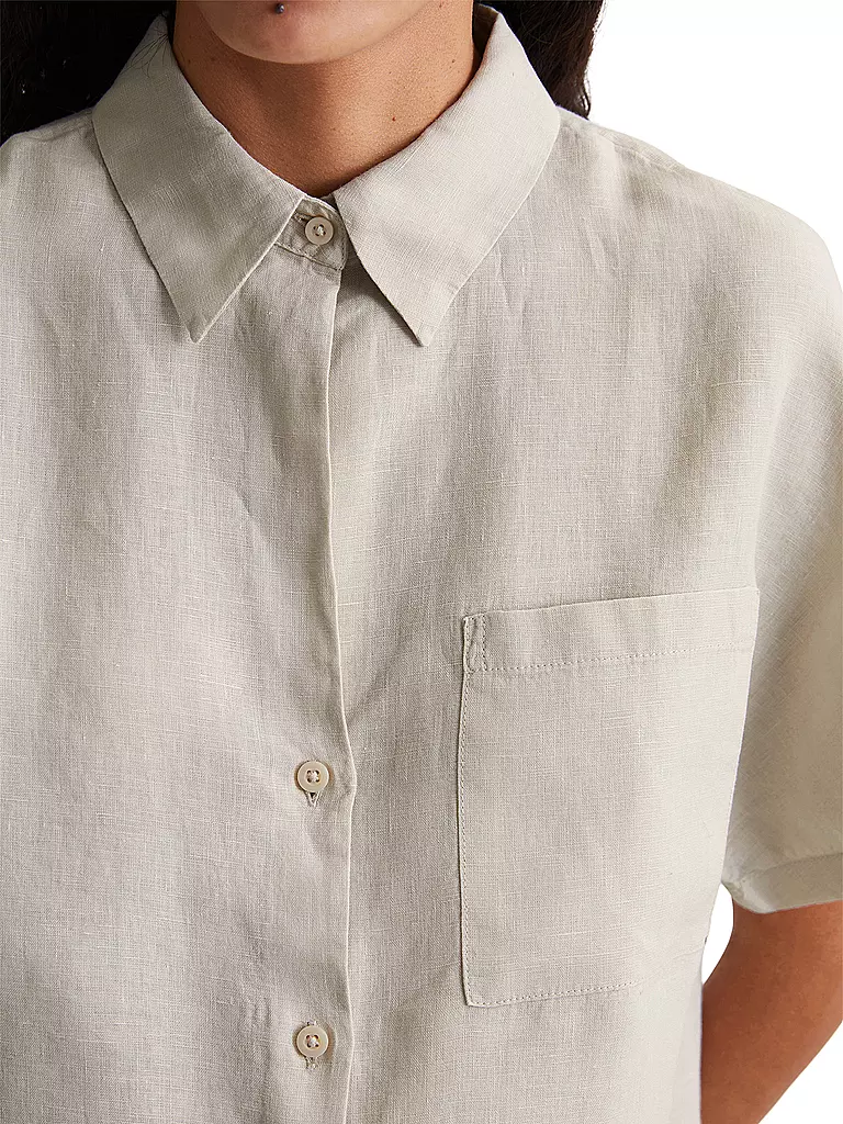 MARC O'POLO | Leinenbluse | Grigio chiaro