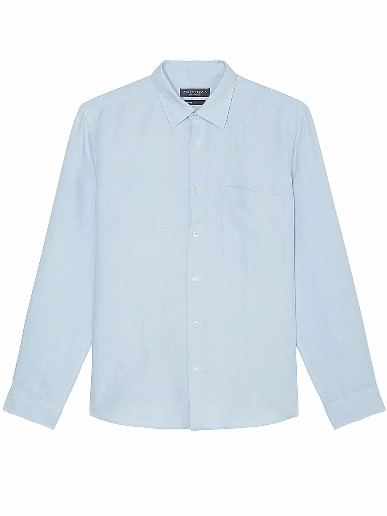 MARC O'POLO | Leinenhemd Regular Fit  | Blu