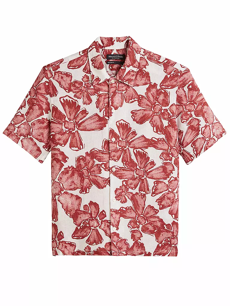 MARC O'POLO | Leinenhemd Regular Fit  | Rosso