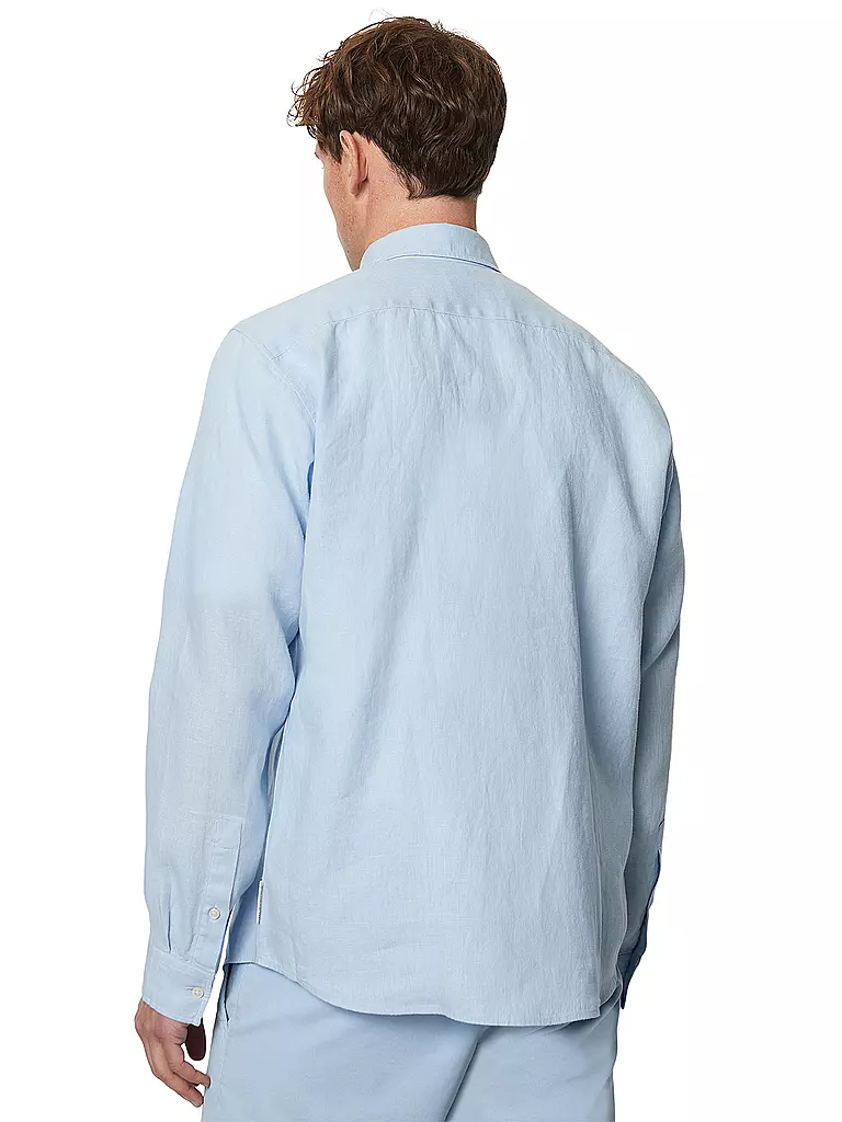 MARC O'POLO | Leinenhemd Regular Fit  | Blu