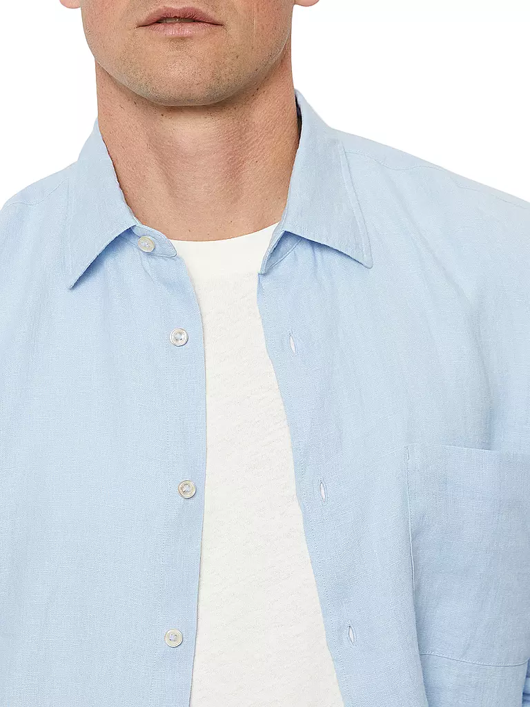 MARC O'POLO | Leinenhemd Regular Fit  | Blu