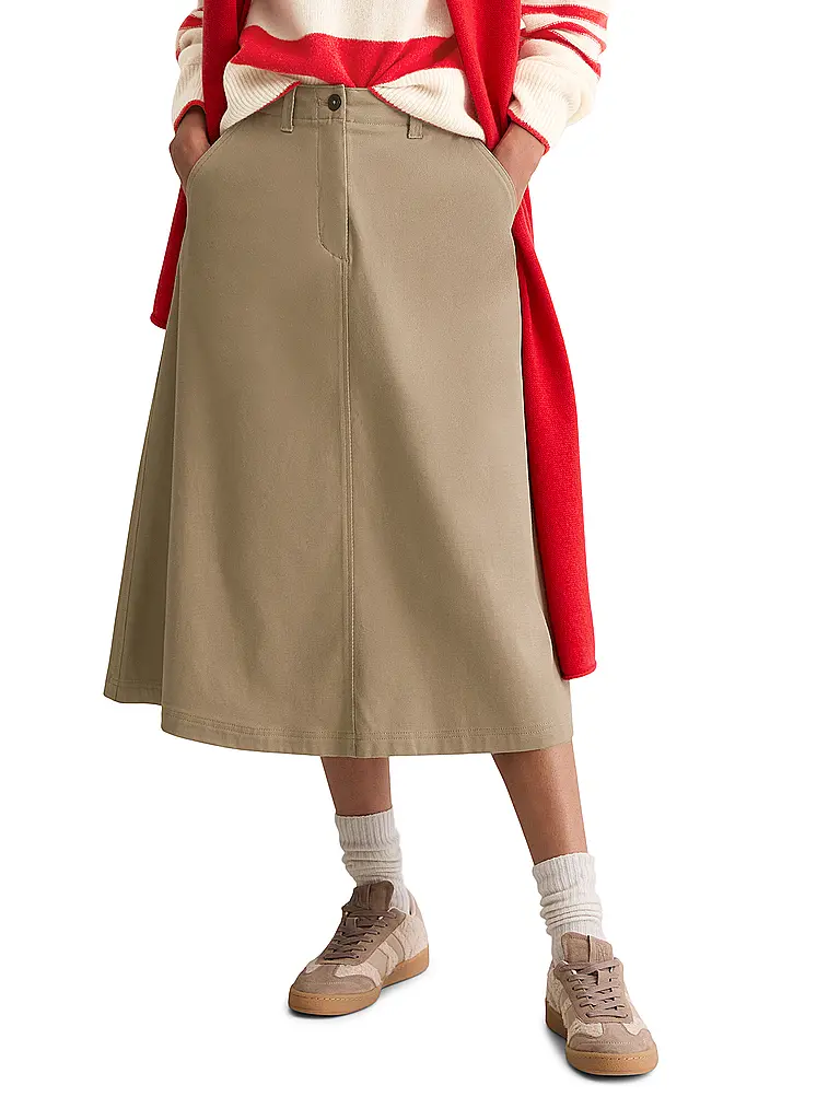 MARC O'POLO | Midi skirt | Marrone