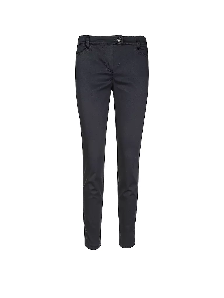 MARC O'POLO | Pantaloni "Laxa" (a vita alta) | Blu scuro