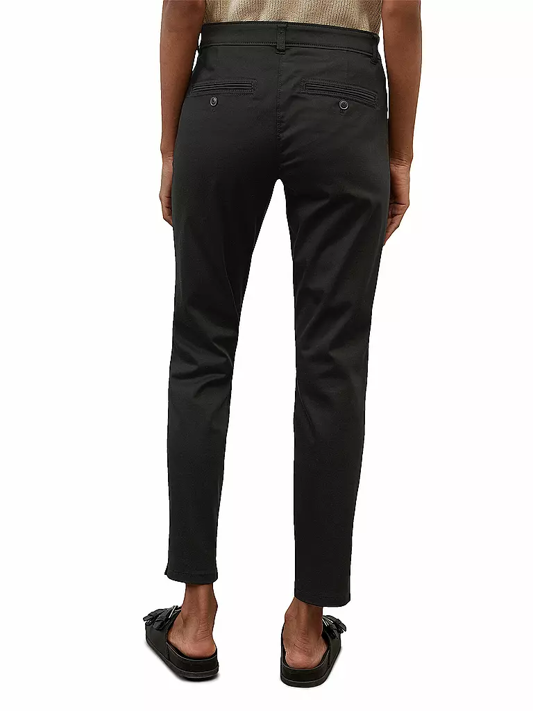 MARC O'POLO | Pantaloni "Laxa" (a vita alta) | Nero