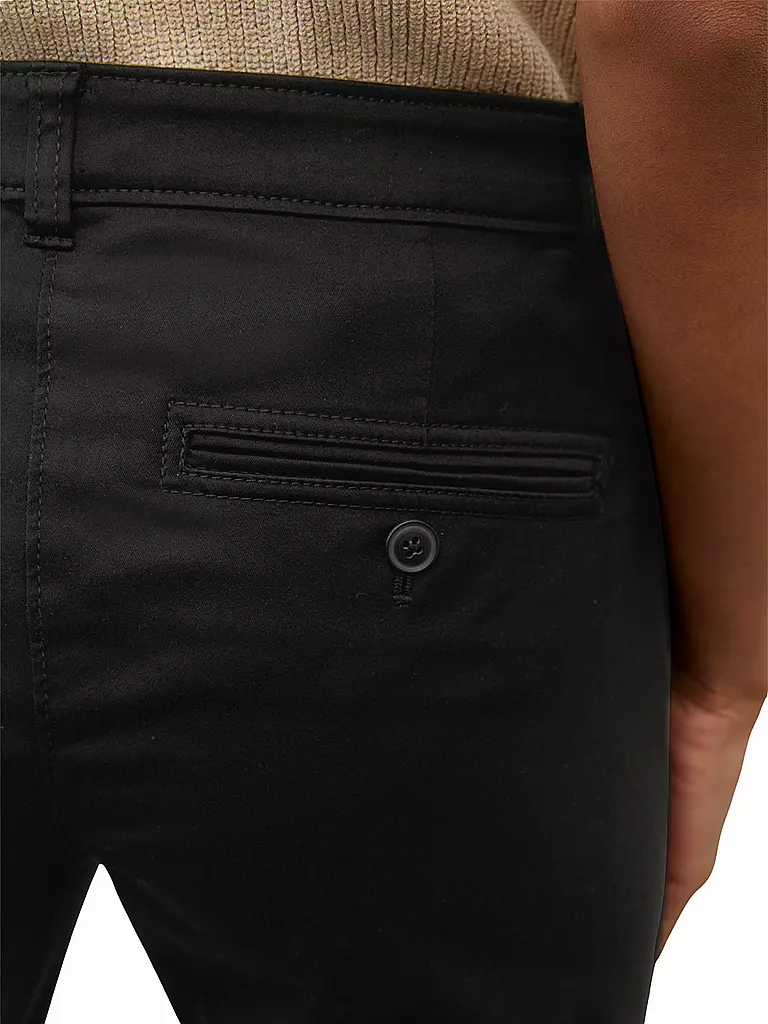 MARC O'POLO | Pantaloni "Laxa" (a vita alta) | Nero