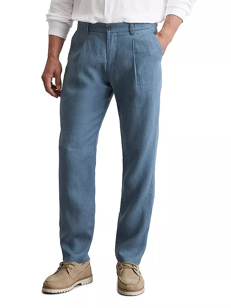 MARC O'POLO | Pantaloni di lino OSBY | Petrolio