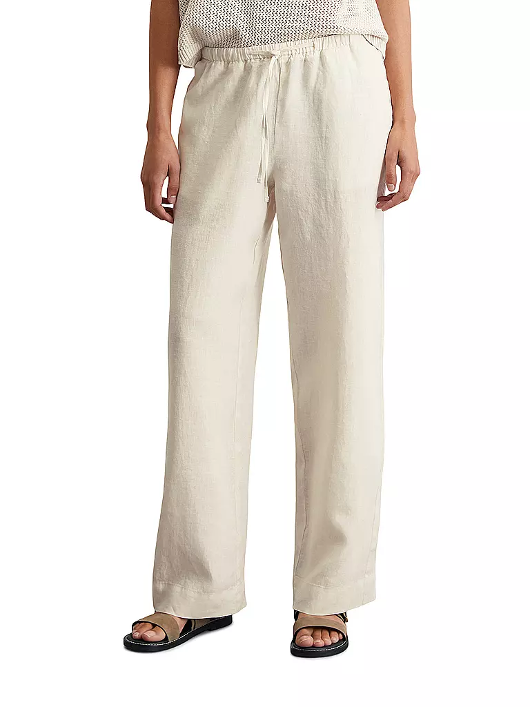 MARC O'POLO | Pantaloni di lino | Grigio chiaro