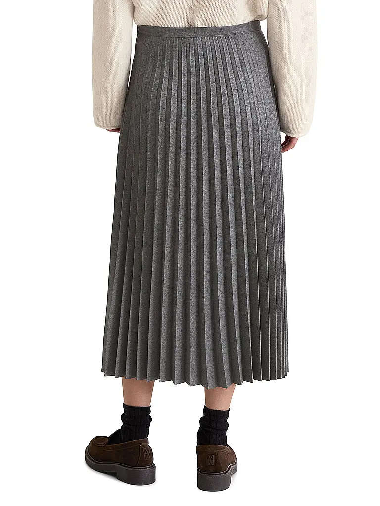 MARC O'POLO | Produktname: Midirock
Marke: MARC O'POLO
Farbe: grigio
Kategorien: Moda,Donna
Materiale: Poliestere / Poliammide
Motivo: Tinta unita
Stile: Casual,Pure
Dettagli: Pieghe |