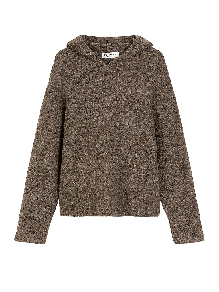 MARC O'POLO | Pullover - Felpa con cappuccio | Marrone