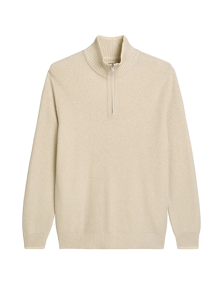 MARC O'POLO | Pullover Troyer | Crema