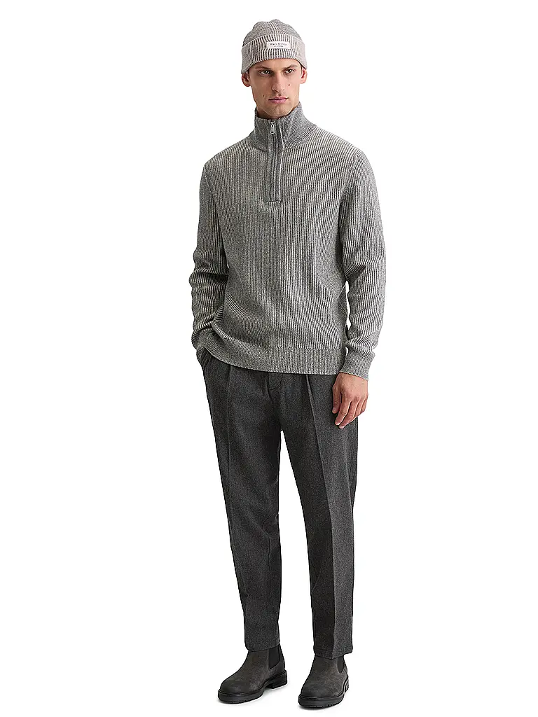 MARC O'POLO | Pullover Troyer | Grigio