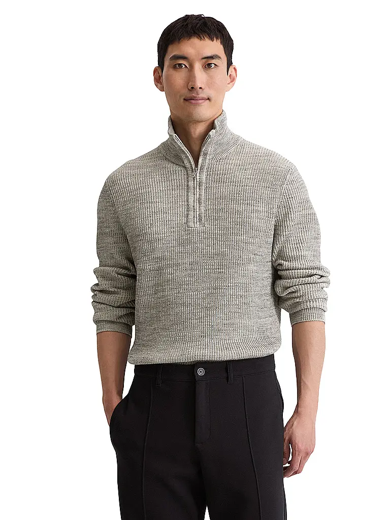 MARC O'POLO | Pullover Troyer | Beige