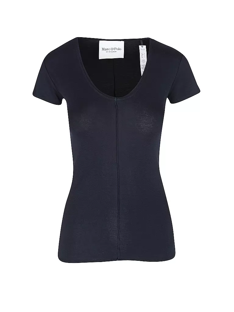 MARC O'POLO | Pyjamashirt SOFT SENSATION | Blu scuro