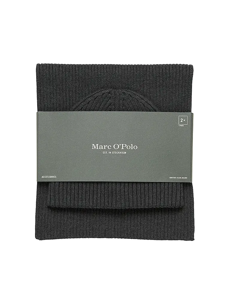 MARC O'POLO | Set 2 pezzi berretto e sciarpa | Grigio