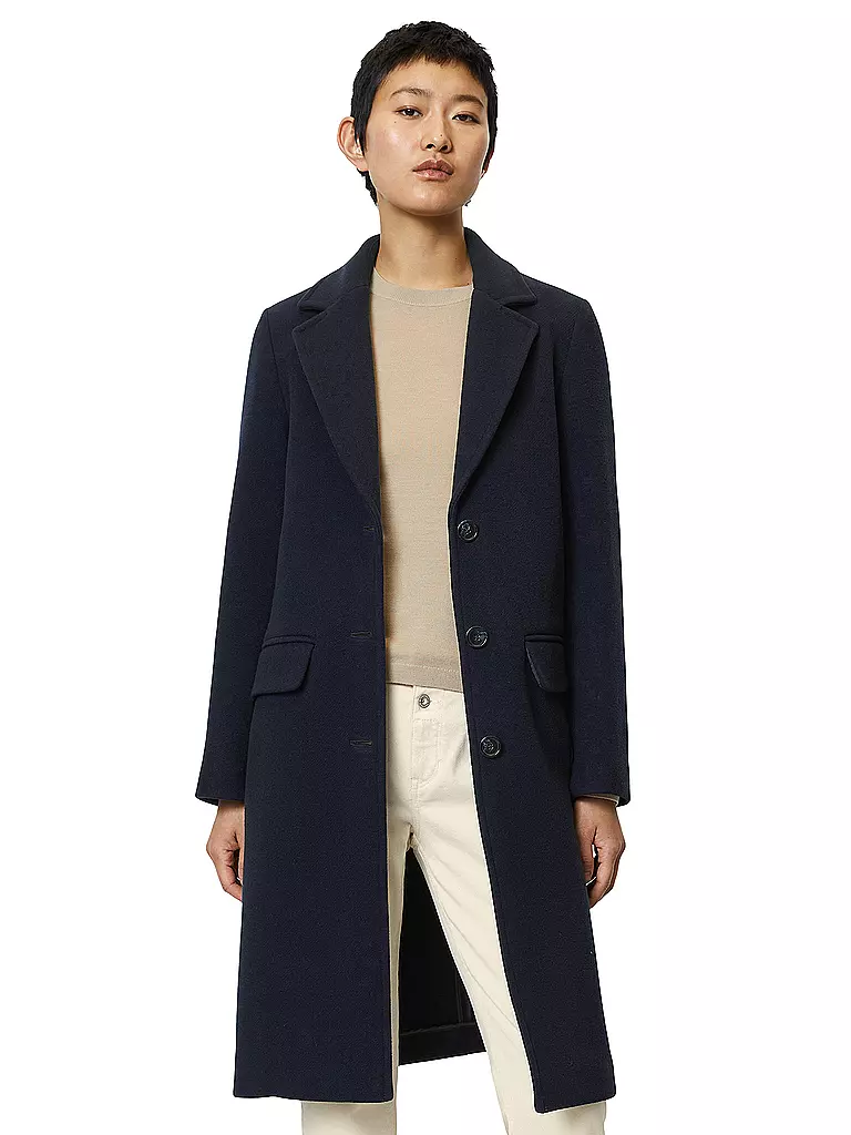 MARC O'POLO | Wollmantel | Blu scuro