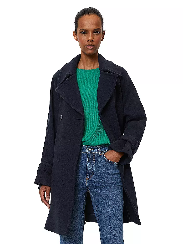 MARC O'POLO | Wollmantel | Blu scuro