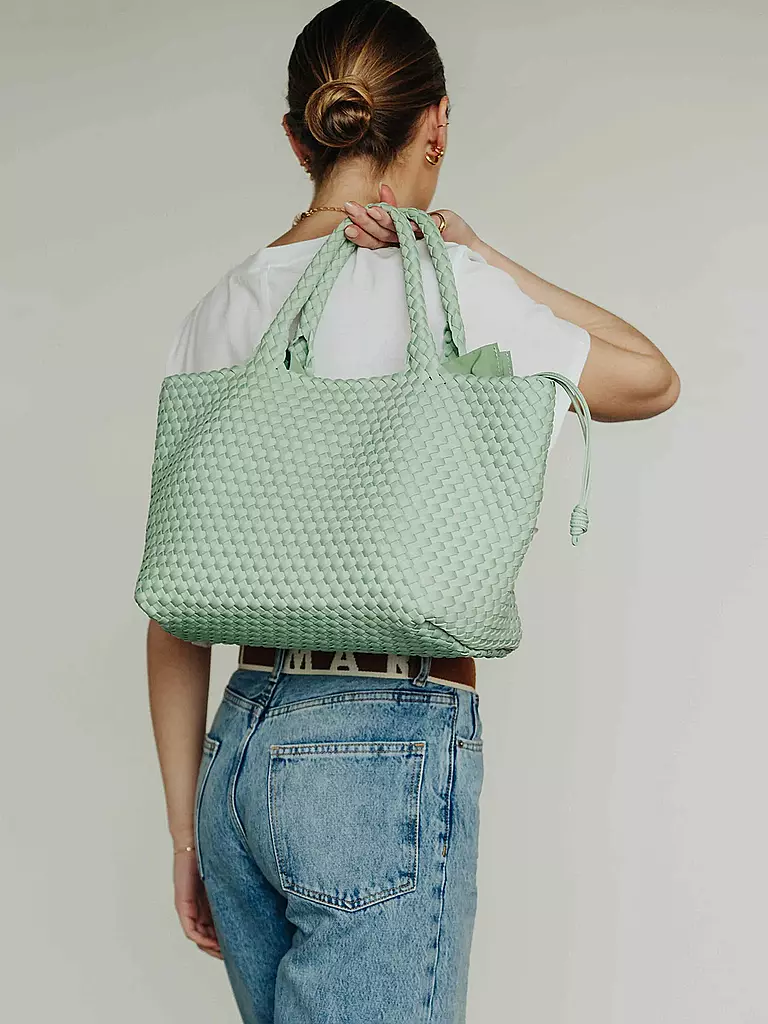 MARREA | Borsa - Tote Bag ALWAYS ON THE RUN Large | Menta