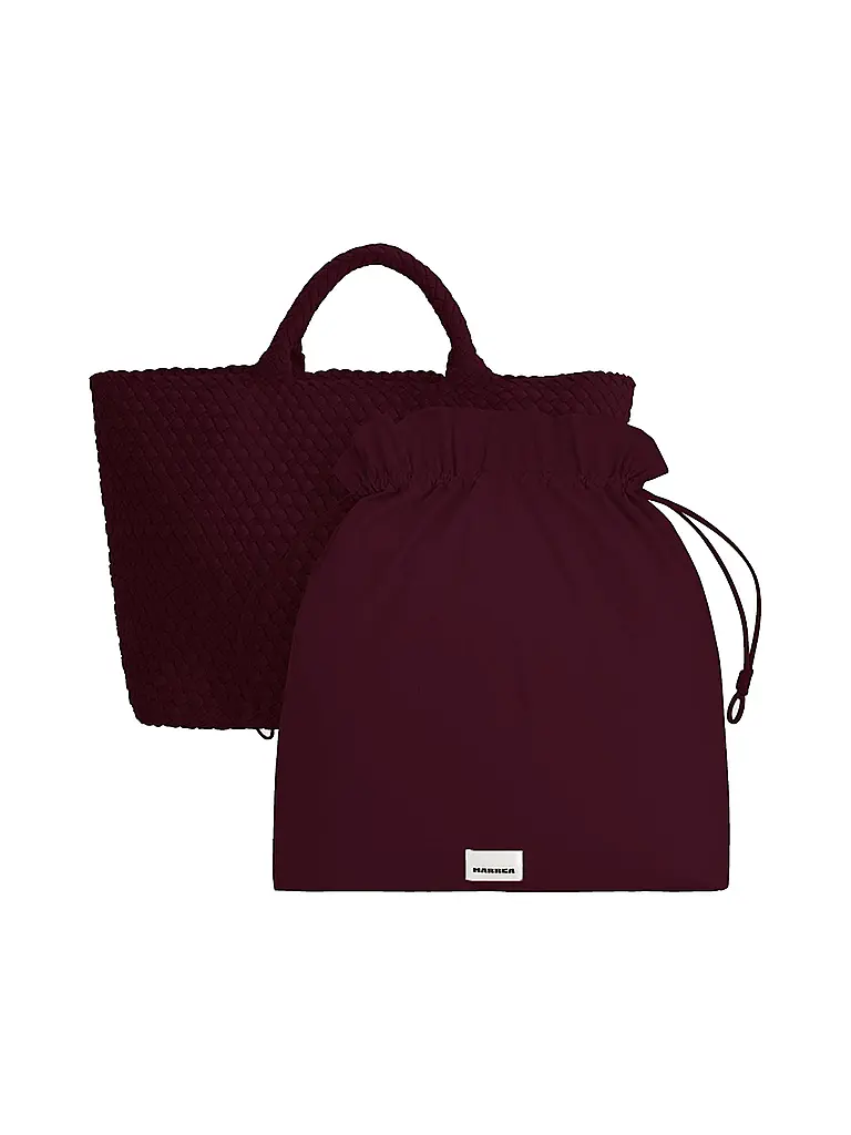 MARREA | Borsa - Tote Bag ALWAYS ON THE RUN Large | Rosso scuro
