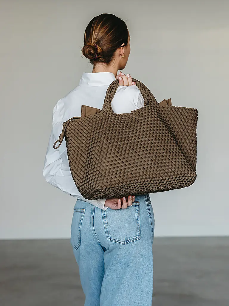 MARREA | Tasche - Tote Bag ALWAYS ON THE RUN Large | Oliva