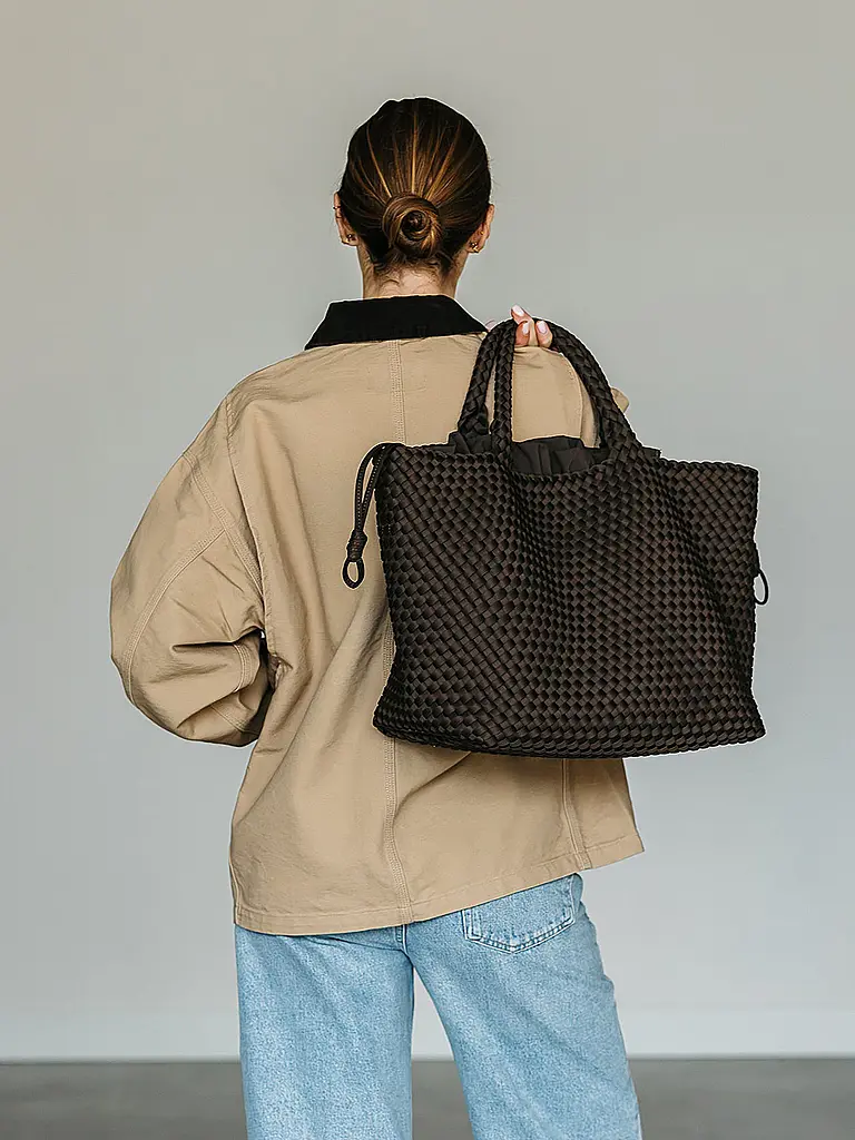 MARREA | Tasche - Tote Bag ALWAYS ON THE RUN Large | Marrone