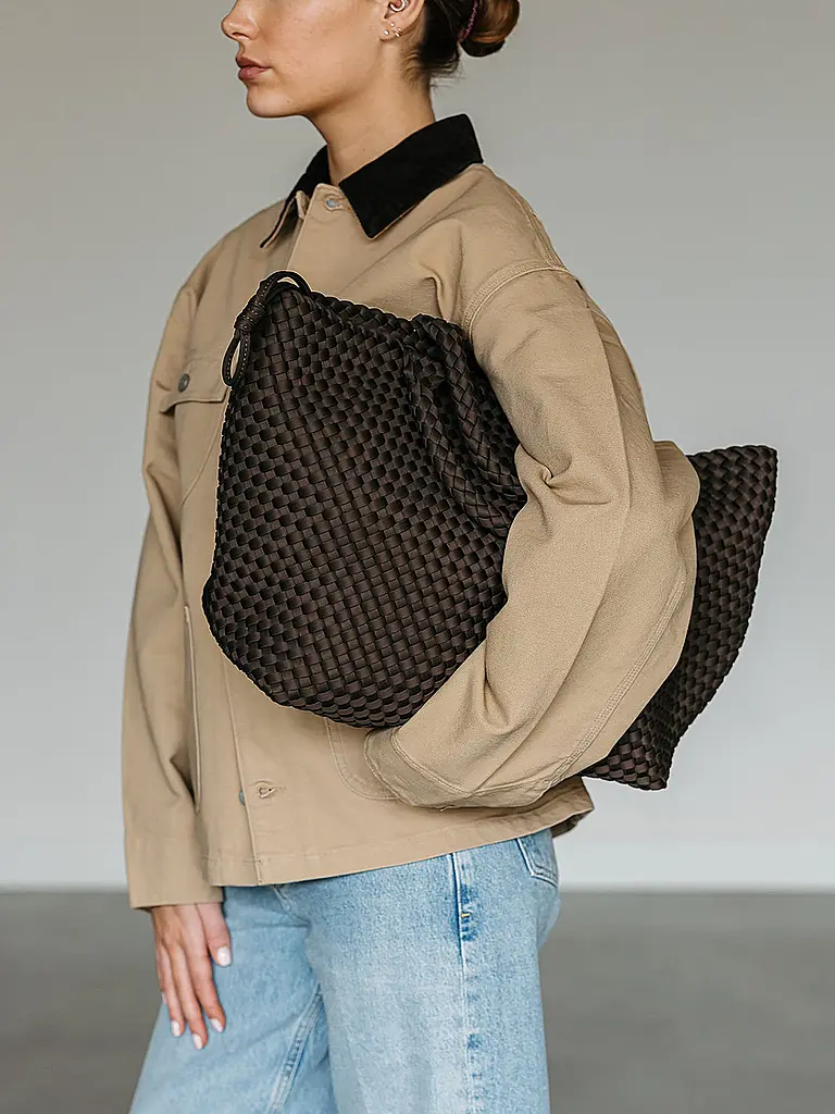 MARREA | Tasche - Tote Bag ALWAYS ON THE RUN Large | Marrone