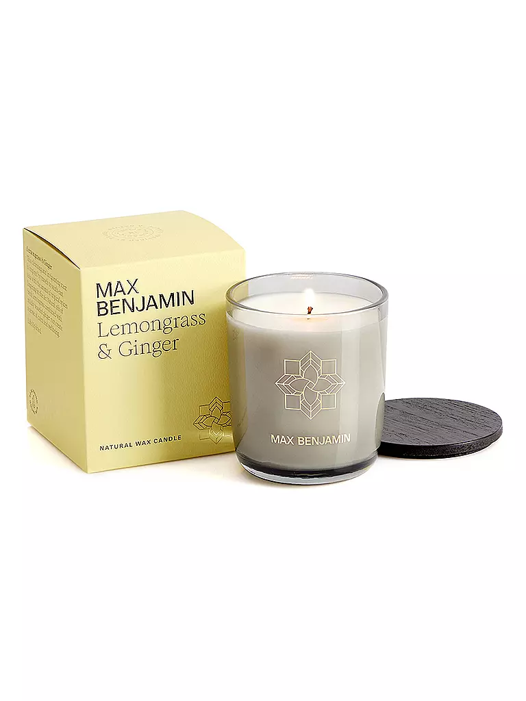 MAX BENJAMIN | Candela profumata CLASSIC COLLECTION 210g Lemongrass & Ginger | Verde chiaro