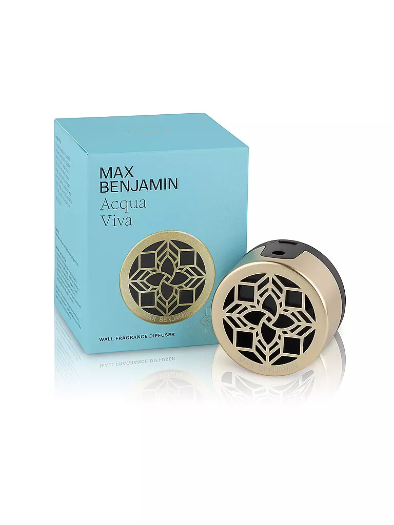 MAX BENJAMIN | Diffusore da parete per ambienti CLASSIC COLLECTION 100ml Aqua Viva | Blu chiaro