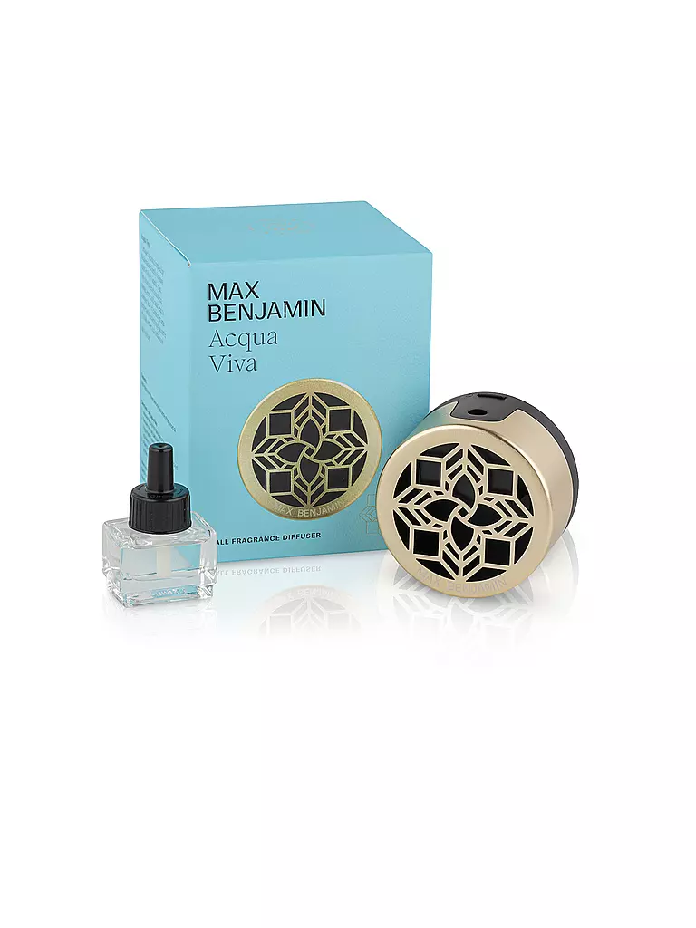 MAX BENJAMIN | Diffusore da parete per ambienti CLASSIC COLLECTION 100ml Aqua Viva | Blu chiaro