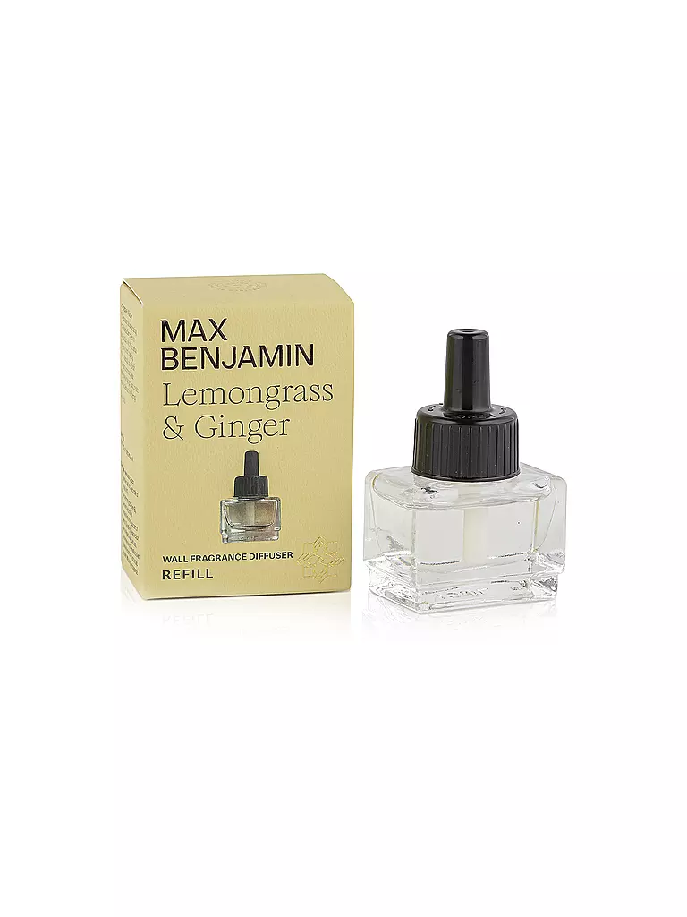MAX BENJAMIN | Diffusore da parete per ambienti CLASSIC COLLECTION 100ml Ricarica Lemongras Ginger | Verde chiaro