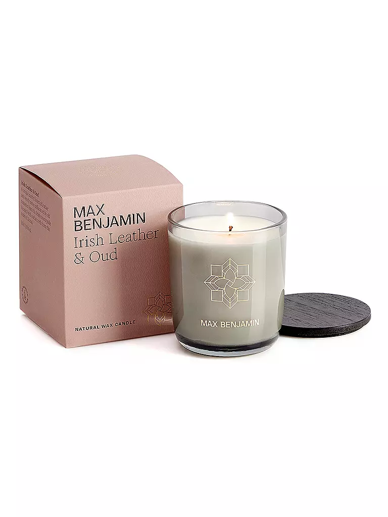 MAX BENJAMIN | Duftkerze CLASSIC COLLECTION 210g Irish Leather & Oud | Cammello
