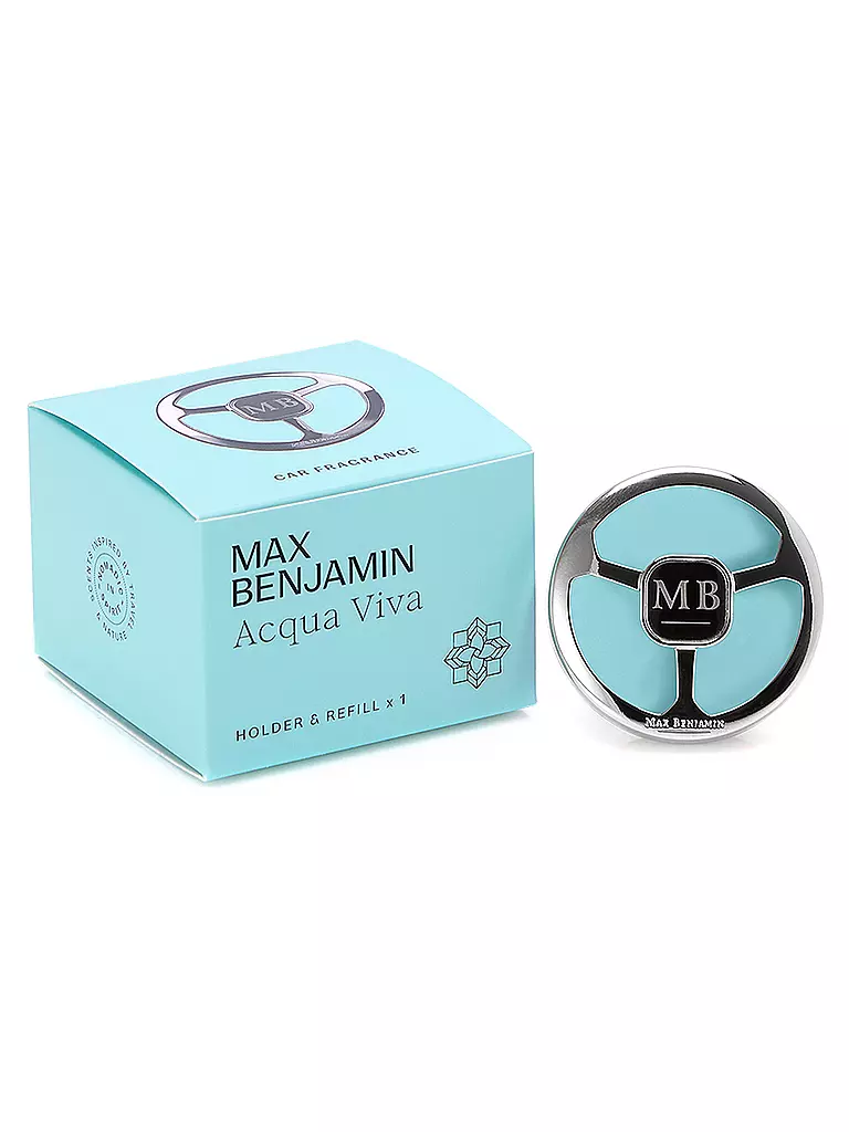 MAX BENJAMIN | Profumo per auto CLASSIC COLLECTION Acqua Viva | Blu chiaro