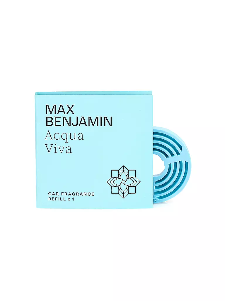 MAX BENJAMIN | Ricarica per profumo auto CLASSIC COLLECTION Acqua Viva | Blu chiaro