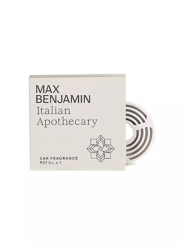 MAX BENJAMIN | Ricarica per profumo auto CLASSIC COLLECTION Italian Apothecary | Grigio chiaro