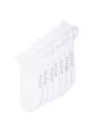 MAX CALVIN | Calzini sneaker, confezione da 7, nero | Bianco