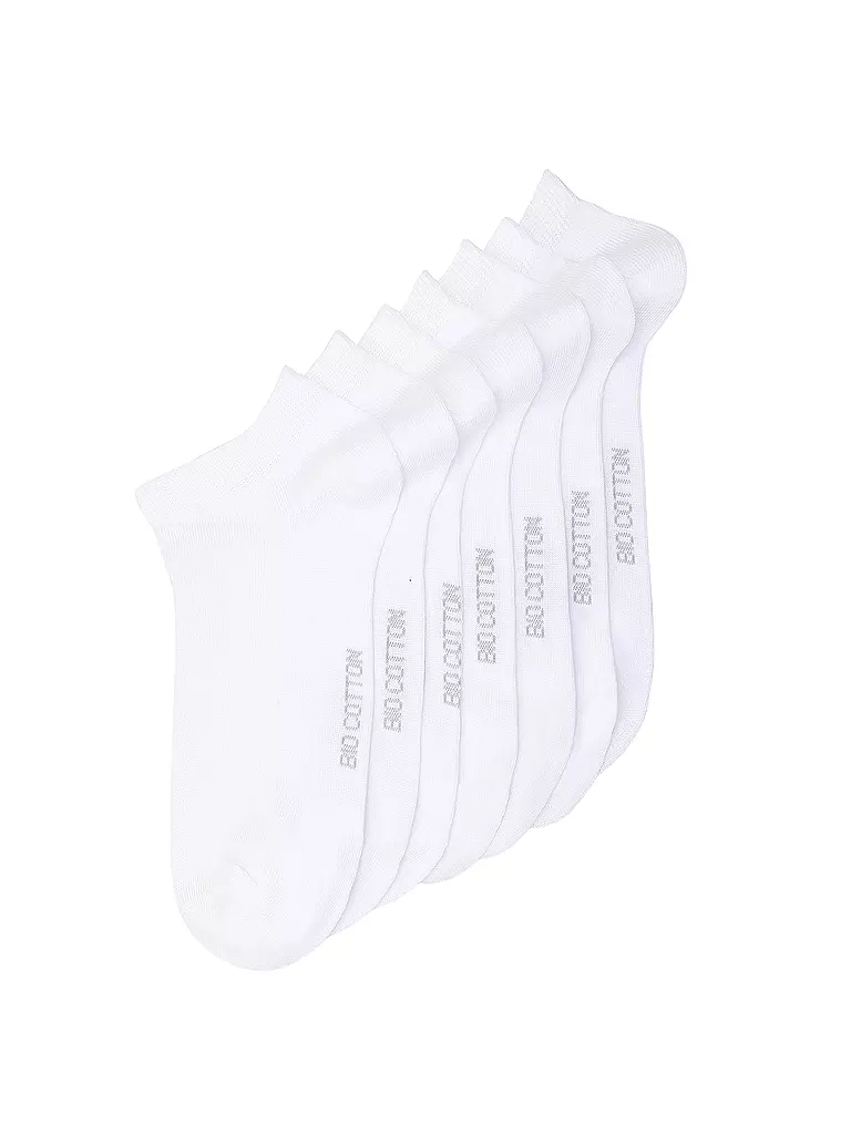 MAX CALVIN | Calzini sneaker confezione da 7 bianco | Bianco