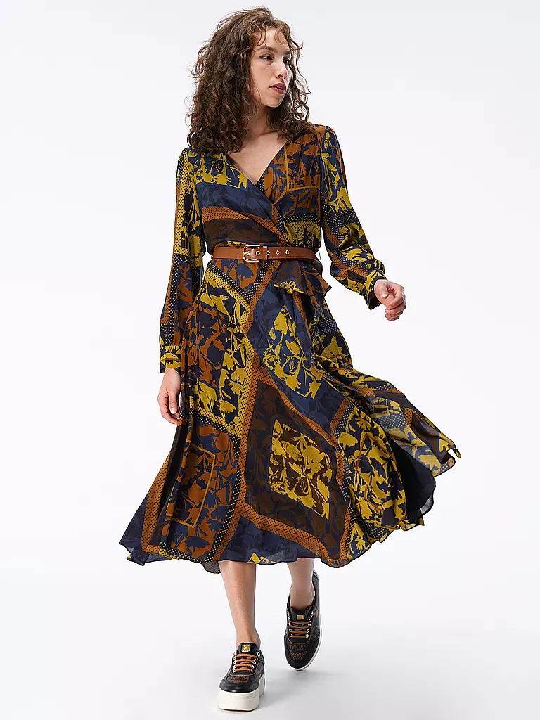 MAX MARA STUDIO | Seidenkleid in Wickeloptik NIRVANA  | Blu