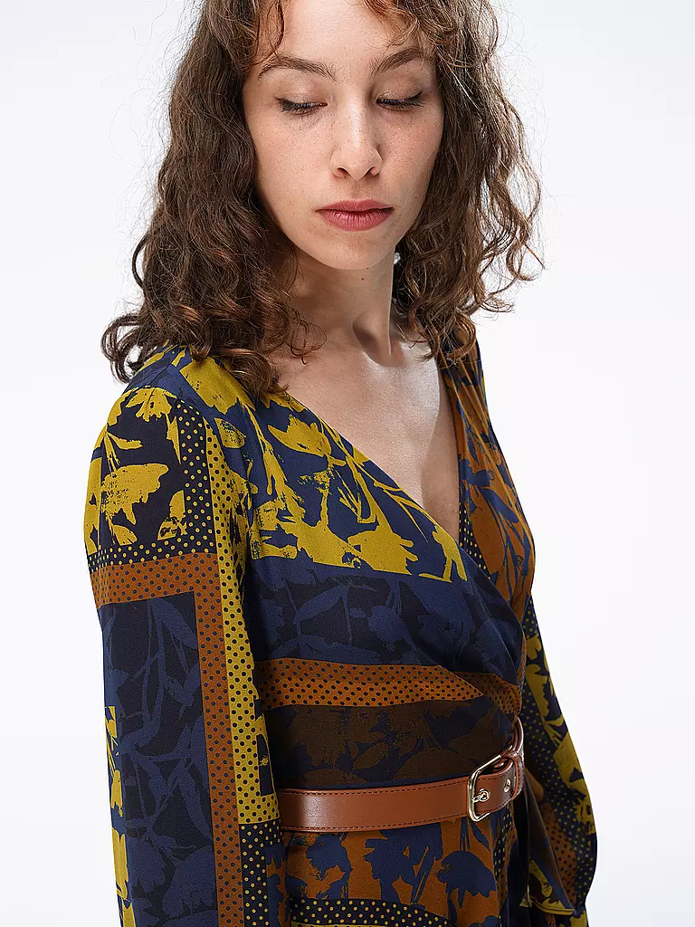 MAX MARA STUDIO | Seidenkleid in Wickeloptik NIRVANA  | Blu