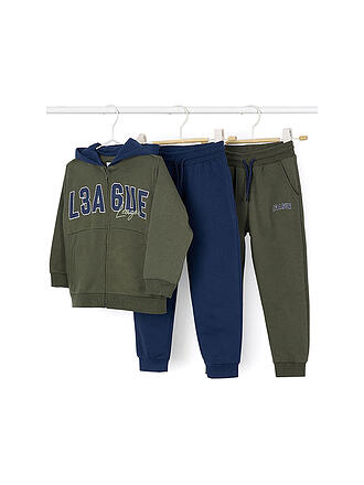 MAYORAL | Set da ragazzo 3 pezzi, felpa con zip e pantaloni da jogging
