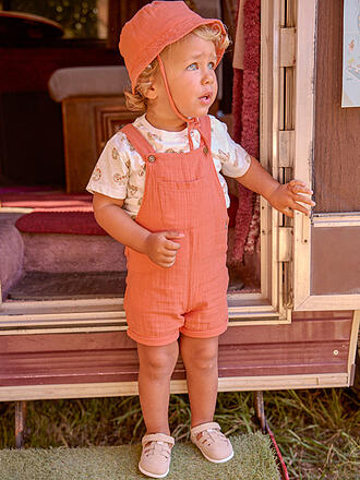 MAYORAL | Set neonato 3 pezzi salopette, T-shirt e cappello