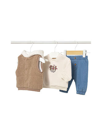 MAYORAL | Set Neonato 3pz Gilet, Maglione, Pantaloni