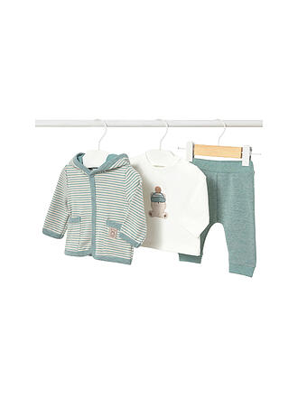MAYORAL | Set neonato 3 pz. Felpa con cappuccio, maglietta e pantaloni