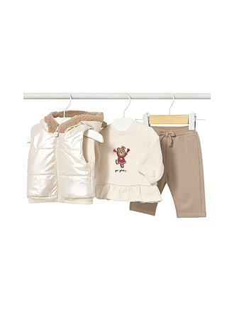 MAYORAL | Set Neonato 3pz Gilet Trapuntato Maglione Pantaloni