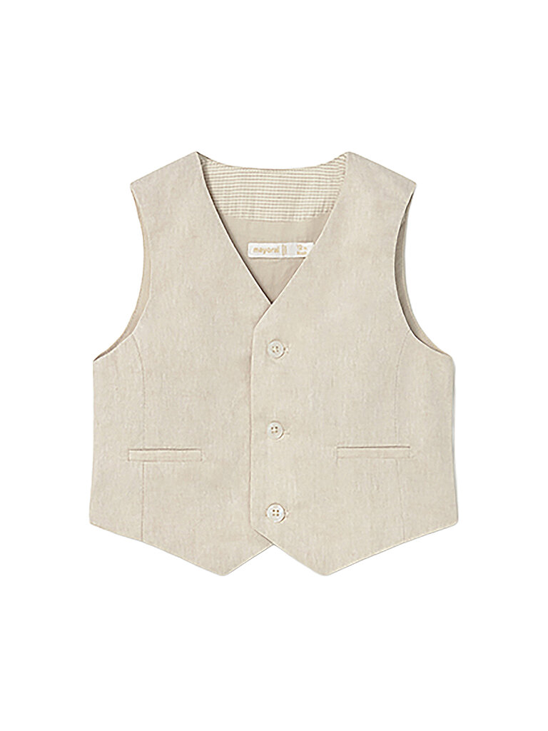 Mayoral Gilet neonato beige 92